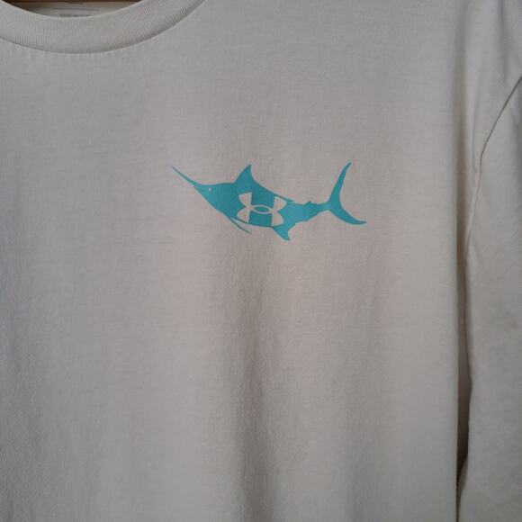 Under Armour Marlin Tan Men's XXL Fishing  Outdoor Boating T-Shirt - Picture 3 of 5